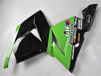 Amazon.com: MC Green Black Complete Fairing Fit for Kawasaki